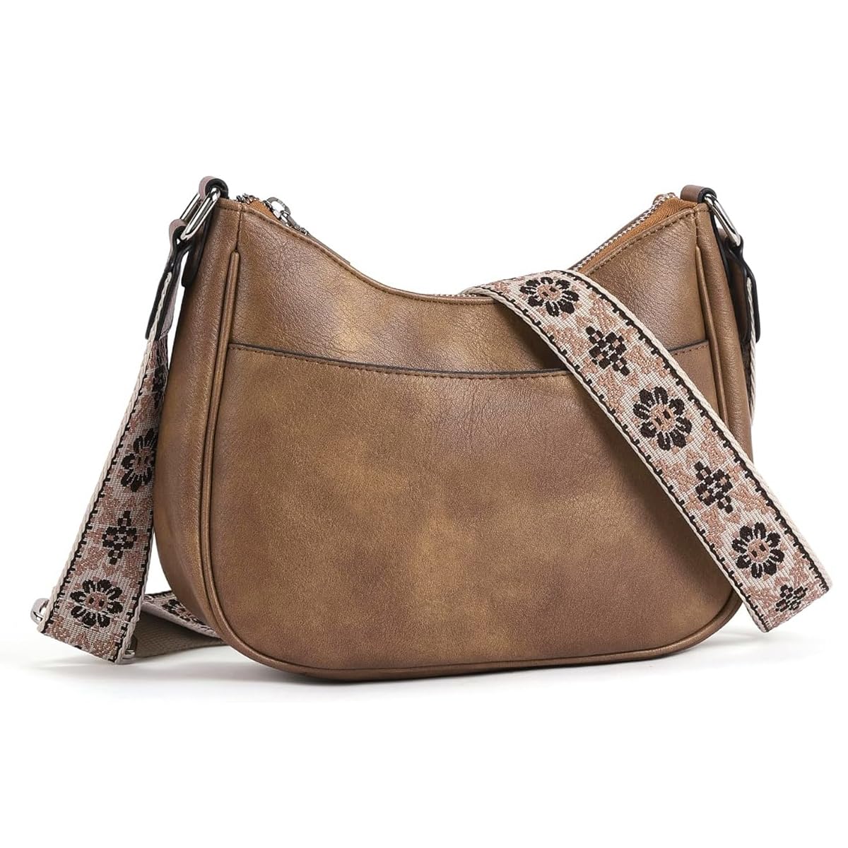 PALAY Women Satchel Bag Fashion PU Solid Brown Crossbody Bag Sling Bag Shoulder Bag with Woven Embossed Shoulder Strap Casual Daily Satchel Bag PALAY Women Satchel Bag Fashion PU Solid Brown Crossbody Bag Sling Bag Shoulder Bag with Woven Embossed Shoulder Strap Casual Daily Satchel Bag